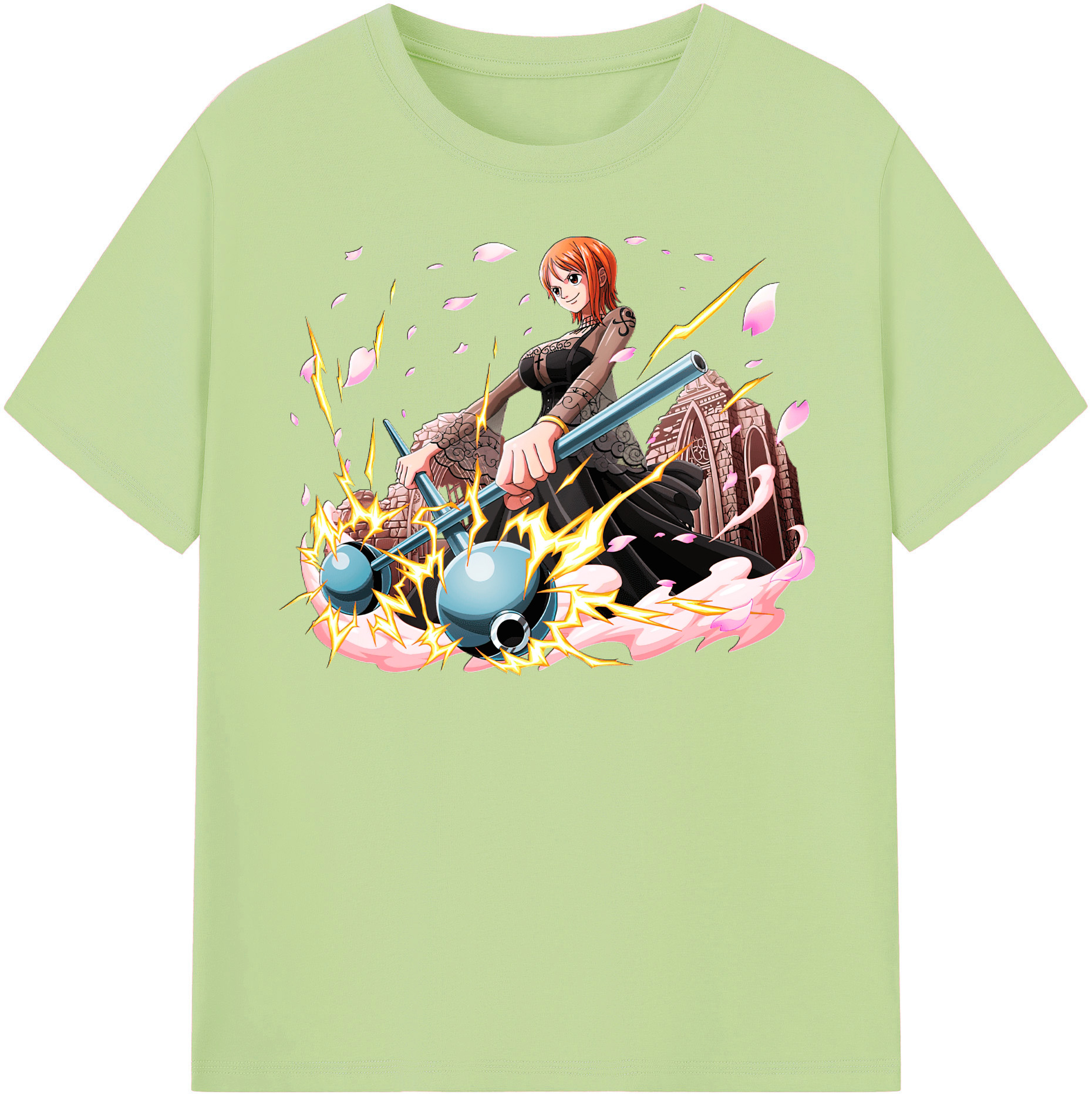 ワンピース ナミ ONE PIECE Nami 綿100％半袖Tシャツ（フロントプリント）